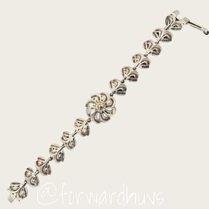 Vintage Filigree Silver Tone Bracelet - Small